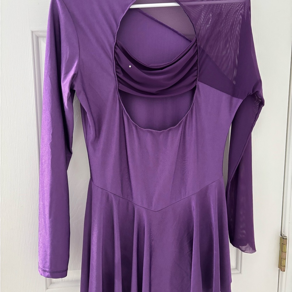 Purple Skating Dress - Picture 2 of 3